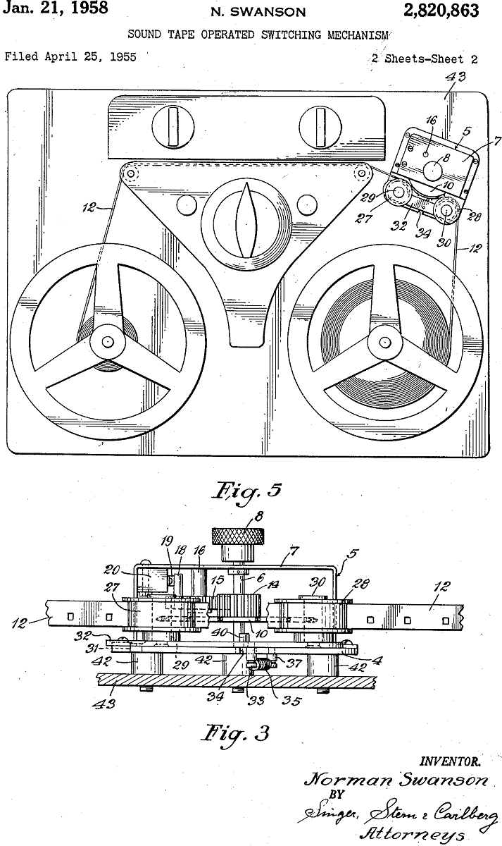 Technical drawing featuring equipment with numbers and labels