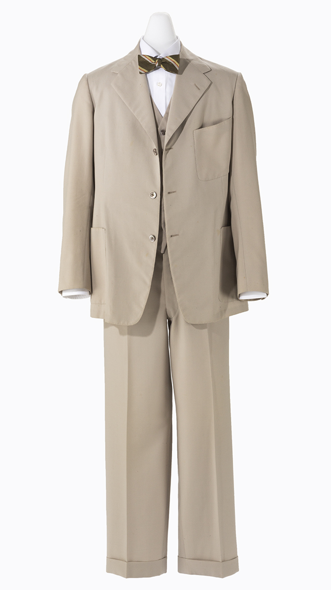 Tan-colored man's suit