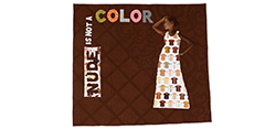 Nude is Not a Color quilt, made by Hillary Goodwin