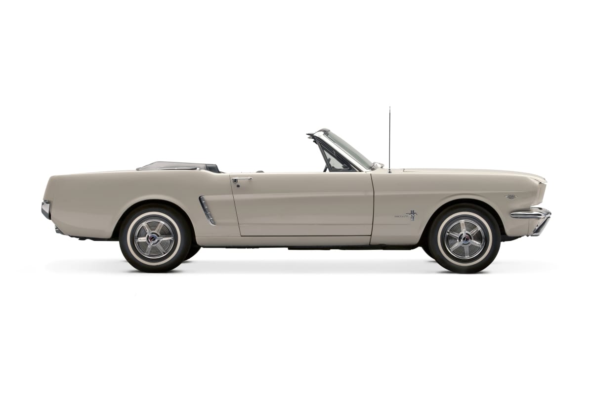 White convertible car