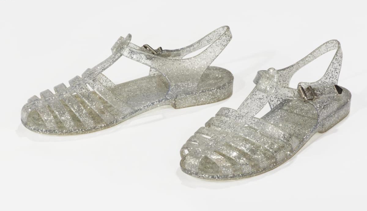 Glitter Jelly Sandals, circa 1990 Glitter Jelly Sandals, circa 1990