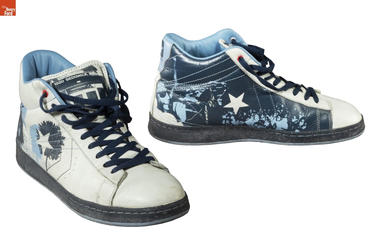 thf191942 Converse and Sedgwick & Cedar Limited Edition Shoes, Worn by DJ Kool Herc, 2007