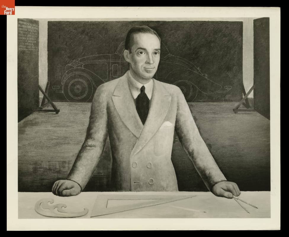 thf116599 Oil Portrait of Edsel Ford by Diego Rivera, 1932