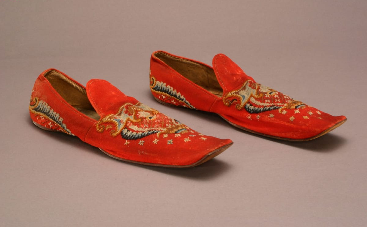Men's Boudoir Slippers, 1855-1860 Men's Boudoir Slippers, 1855-1860