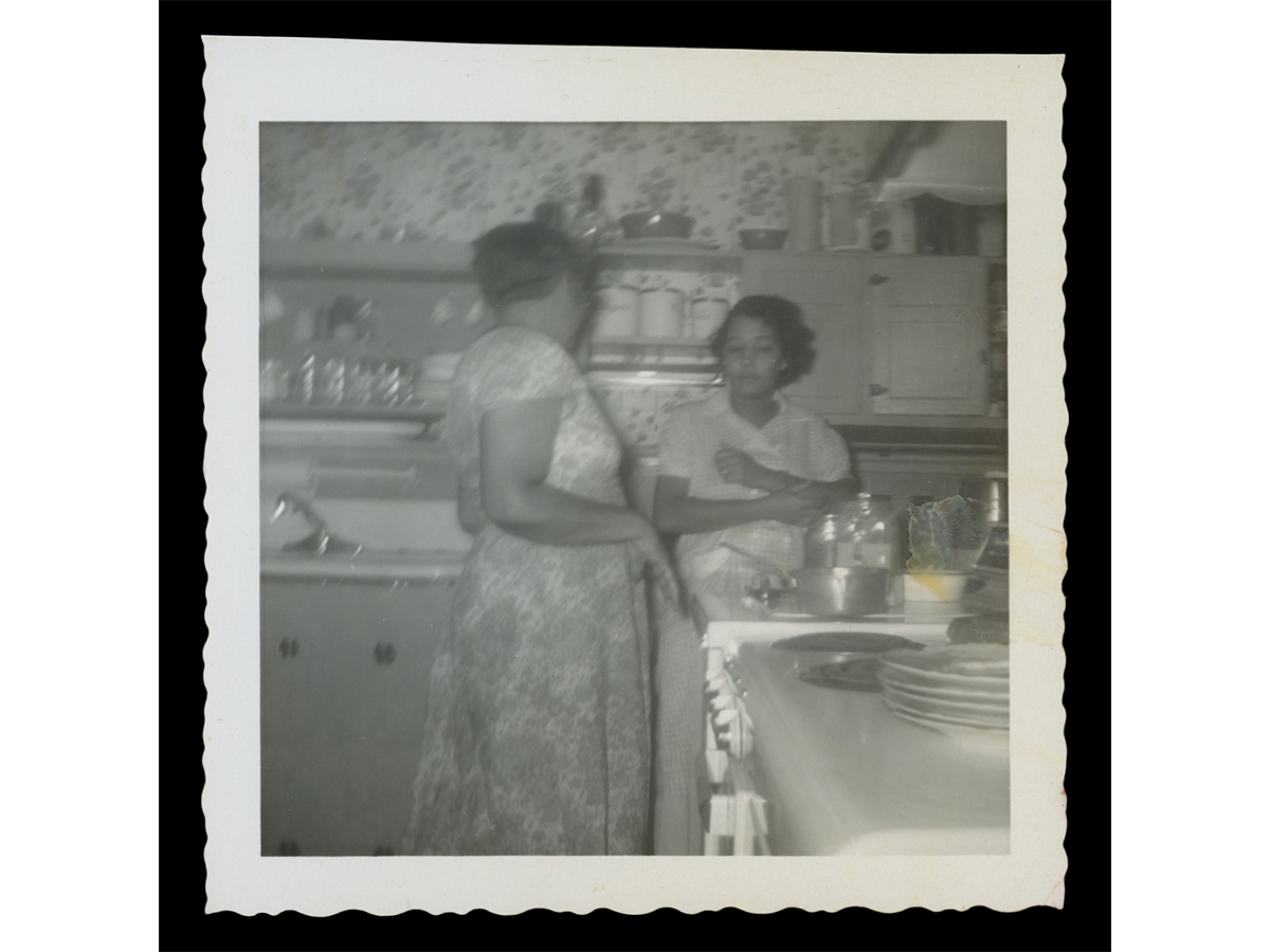 The kitchen of The Jackson Home in 1959. / THF708492
