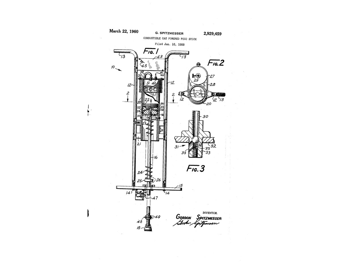 Gordon Spitzmesser's 1960 patent that eventually became the basis for the Hop Rod.