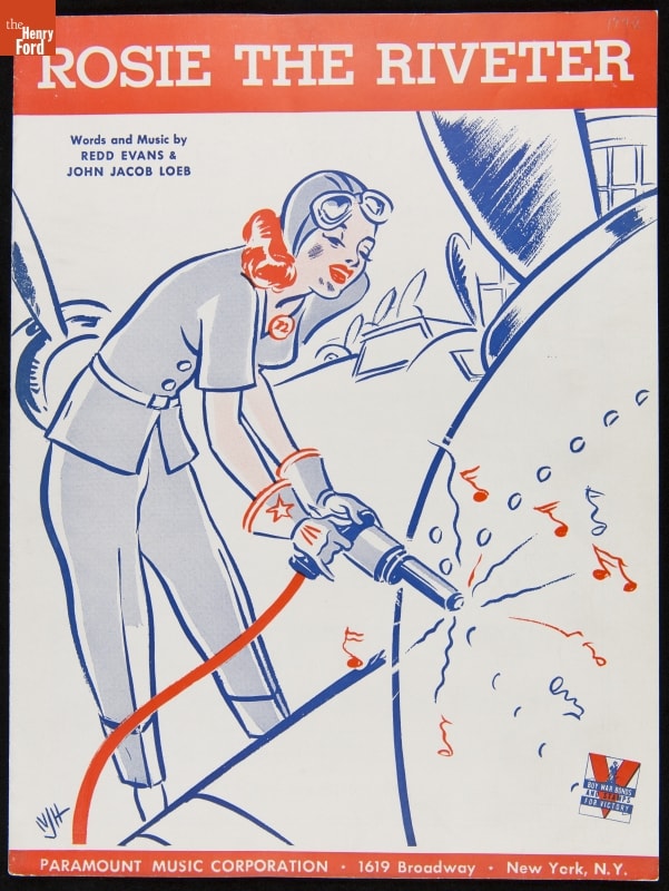 Rosie the Riveter sheet music, 1942.
